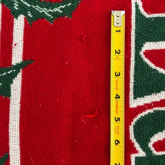 "Peace on Earth" Vintage BEACON Woven Throw Blanket Christmas Made USA 60" x 50" - Picture 9 of 11